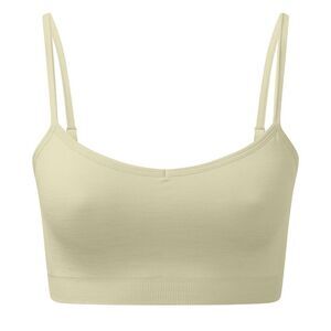 TriDri Womens/Ladies Melange Seamless 3D Sports Bra / Sage Green